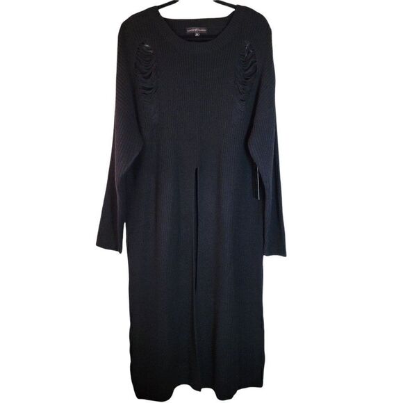 Almost Famous Maxi Distressed Knitted Sweater (Size 2X) - Picture 1 of 7